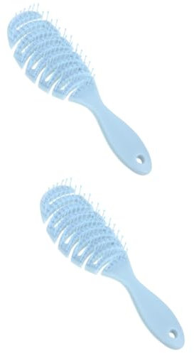 Beavorty 2St Kamm curling comb curly roll comb glättbürste haare gebogene Haarbürste nasse, trockene Massagegerät Haarbürste für zu Hause Haarentwirrer lockig Fräulein Nylon