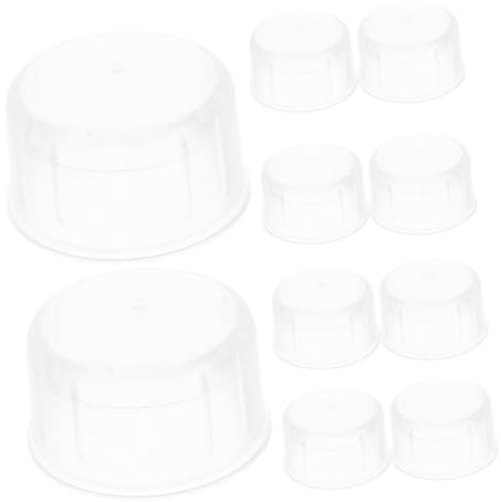 Luxshiny Shaker Bottle Replacement Lid: 12pcs Cocktail Shaker Lids Universal Reusable Cup Cover Anti-Splash for Home Milk Tea Shops and Beverage Stores