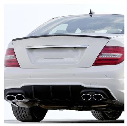 Spoiler Wing Für Benz Für W204 C-Klasse Für C180 Für C200L Für C63 2008-2014 Spoiler ABS Auto Heckspoiler Auto Spoiler Wing(Unpainted)