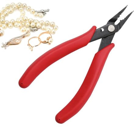 Alicates Para Abalorios De Punta Aguja, Alicates Para La Fabricación De Joyas,Alicates para abalorios con punta fina - Herramienta de fabricación de joyas de precisión con asas de agarre cómodo para r