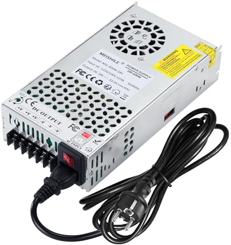 18V 33.3A 600W Fuente de Alimentación Transformador, Fuente de alimentación Adaptador, 220V CA a CC 18V Transformador Convertidor para CCTV, LED Luz de barra Luces, Amplificador, Altavoz, Máquina