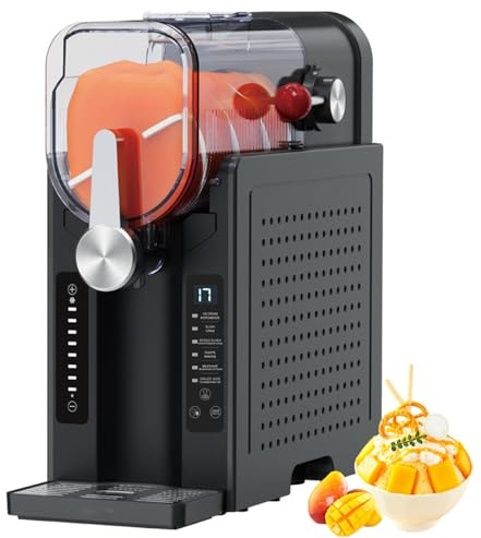 Máquina de granizados de 2000 W, granizadora doméstica, Control de Temperatura, 6 configuraciones predefinidas, máquina Profesional para Preparar Batidos, cócteles, frappés y más
