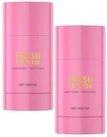 Desodorante Fruit sin aluminio para mujer, desodorante natural en barra para todo el cuerpo para axilas más brillantes y suaves, sin aluminio y con aroma a algodón de azúcar (2pcs)