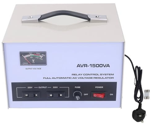 Gearwell Voltage Regulator, 1500W Step Up Down Power Converter with Single Phase Input Output, Automatic Voltage Transformer for Electrical Equipment