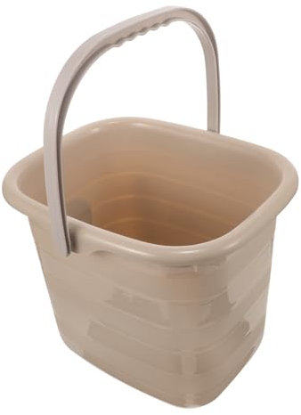 OATIPHO Cubo de Plástico Multifuncional Asa Cubo de Agua Portátil Jardinería Limpieza Recipiente de Grande Almacenaje