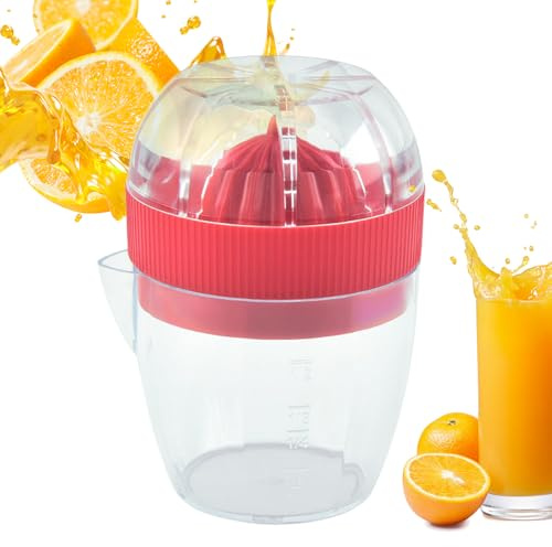 Juicer di limone - Scherzero arancione, pressa lime multifunzionale | Juicer di frutta manuale portatile per limone, lime, arancione, gadget da cucina portatile compatto per succo fresco e cuc