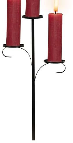 Support pour Étoile De Sapin 3 Niveaux | Support Métallique pour Bougeoir Décoration De Noël | Décoration de Noël pour Salon Chambre Maison Rassemblement Familial Hiver