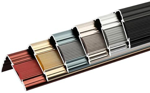 Non-Slip Stair Nosing, Aluminium Stair Edging Trim, Stair Edge Protector, Fit For Indoor And Outdoor Step, Metal Corner Trim(Silver,1.50m/59in)
