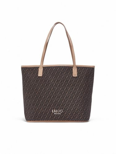 Liu Jo Borsa donna Evrim Tote jacquard testa di moro BS26LJ03 AA6070 T378A
