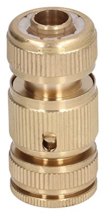 GEDMRT Tuyau d'arrosage à Connexion Rapide 1/2 Pouces |Matériau en Laiton pour Une Fermeture Robuste Anti-Goutte |Connecteur Amovible pour robinets/arroseurs/robinets extérieurs