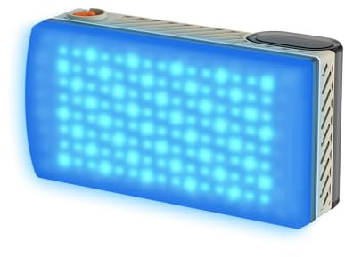 60W RGB Luz de Video, ZHIYUN FIVERAY M60 Ultra[Oficial] Luz Portátil para Cámara con Zapata Fría, App Control, 360° Full-Colour, 2500K~10000K, 120 Leds, Luz de Fotografía para Videocámara DSLR, 430g