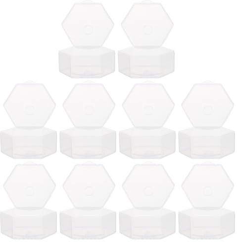 Baby Pacifier Box 10pcs PP Dustproof Storage Case | Practical Opening and Closing, Easy to Clean, Portable Packing Box for Mothers, 10pcs Set