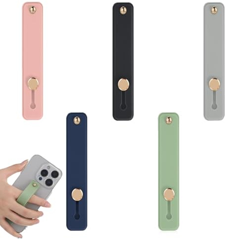 5 PCS Phone Loop Finger Holder, Phone Grips for Back of Phone, Phone Finger Holder Grip, Strap Telescopic Cellphone Holder, for All Smartphones