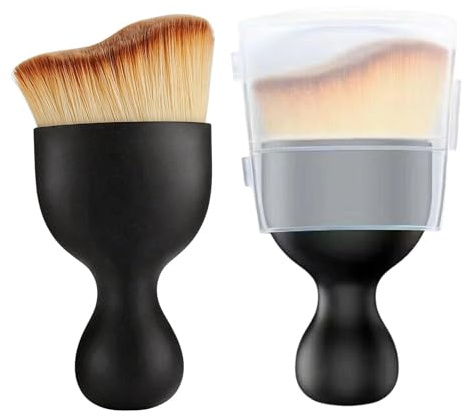 2 Pack Car Interior Cleaning Brushes with Covers, Soft Bristles Scratch-Free Detailing Dusting Brushes, Curved Crevice Brush for Dashboard, Air Vents, Screen & Home Office Use
