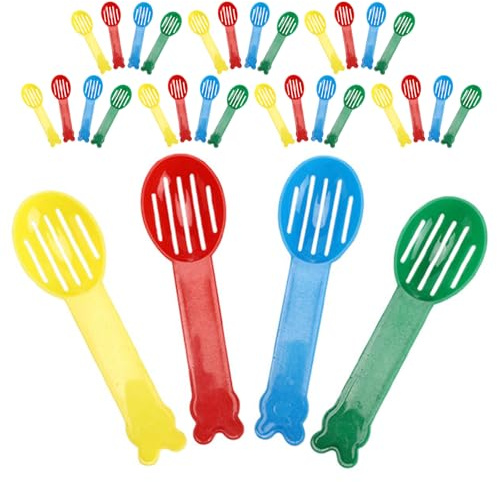 BESPORTBLE 32pcs Pet Cleaning Shovel Plastic Litter Scooper for Hamster Cage Cleaning Small Animal Bedding Scoop Gerbil Poop Remover Tool for Sandbox
