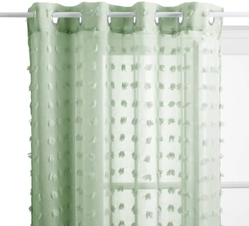 Atmosphera - Lirio Voile 240x140cm Verde celadón