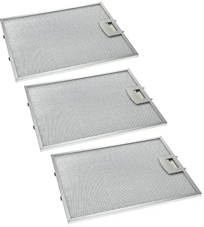 vhbw 3x Filtri Anti-Grasso Permanente sostituisce Bosch 00353110 per Cappa da Cucina, metallo