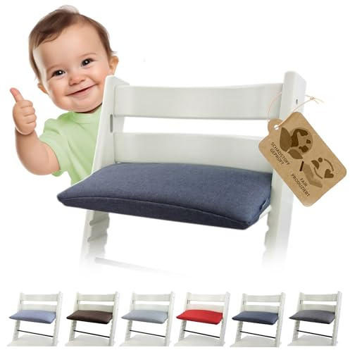 Ersatzbezug Kissen kompatibel mit Stokke Tripp Trapp M3 (1teil mel marine) | Sitzkissen, 1-teilig, weich, gepolstert, waschbar & langlebig