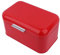 Dioche Bread Box, Bread Box Red Retro, Solid Color Retro Metal Bread Bin Box Large Capacity Kitchen Storage Container for Homemade Bread, Toast, Bagel, Donut and Cookies