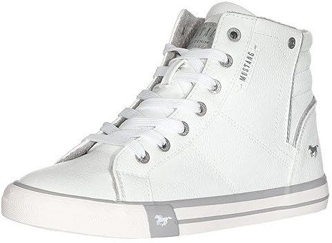 MUSTANG Damen Schuhe High Top Sneaker 1146-526-1 Weiß 42