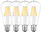 WEDNA Vintage Lámpara Edison E27, 8W LED ST64 Edison Bombillas, Luz Blanco Neutro 4000K, 1100LM, No Regulable, Retro Decorativas Filamento Bombillas, 220-240V - 4 Unidades