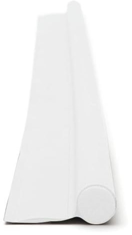 ZFISH Türboden-Dichtungsstreifen, winddicht, schalldicht, Türfeger, Zugluftstopper, schneidbar, faltbar, Dichtungsstreifen, selbstklebender Akustikschaum, Weiß B3956B