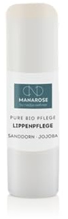 MANAROSE Lippenpflege Sanddorn Jojoba I für rissige und trockene Lippen I Lippenpflege geeignet für Damen & Männer & Kinder I zertifizierte BIO-Kosmetik