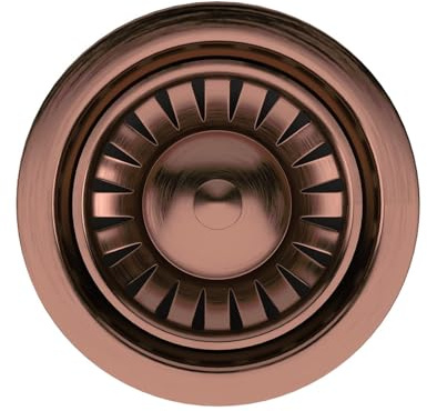Liquida SW1CP Satin Copper Kitchen Sink Basket Strainer Waste