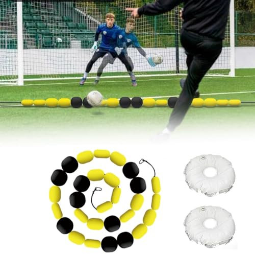 QYOEGSQ Torwart-Einzelleinen-Abweiser, 4 m lange Torwart-Abweiserausrüstung, Reflex- und Beweglichkeitstraining, Fußball-Kicktrainer, Fußball-Trainingshilfen, Verbesserung der Fußballfähigkeiten