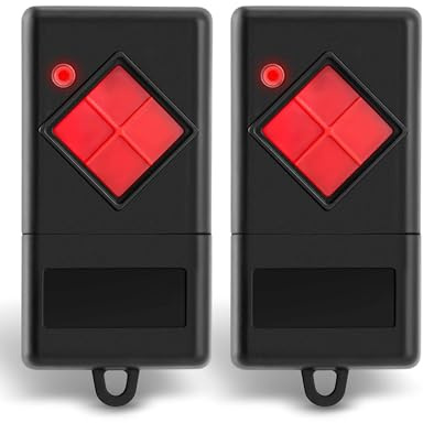 2 Stück für Dickert MAHS40-01: Garagentor-Handsender-Ersatz, 40,685 MHz | Mit Schlüsselanhänger, Anleitung; 1 Tasten, AM Linear Code; kompatibel mit Dickert AHS40-01 AHS40-04 MAHS40-04