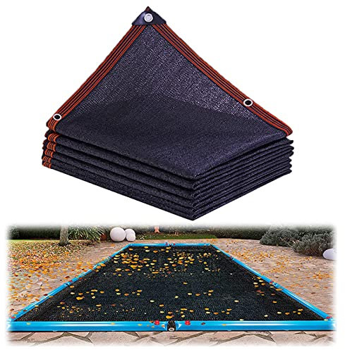 Swimming Pool Leaf Net Cover for In Ground Pools Fine Mesh Winter Cover Material Black 20x40FT 30x40FT Polyethylene Professional Grade