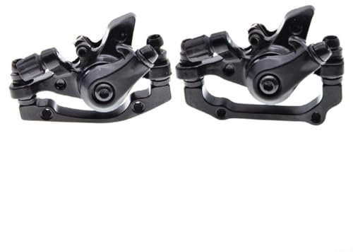 Entgoinggo Mechanisches Scheibenbremsen-Set, Bremssattel für E-Bike vorne und hinten, 160 mm, Legierung, Clip, Mountainbike, Straße, zusammenklappbar, Fahrradteile (Vorder- und Hinterradbremse mit 2