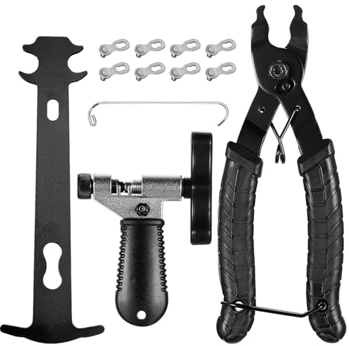 YiPHomn 12 en 1 Herramienta de Cadena para Bicicleta, Tronchacadenas Bicicleta MTB para Cadenas, Reparación Alicates para Cadena de Bicicletas, Eslabones Principales de Cadenas para 6-12 Velocidades