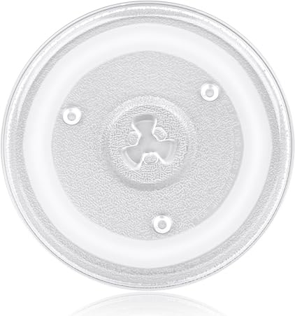 10.6in Microwave Glass Turntable, Microwave Glass Plate Replacement Parts Compatible with Hamilton Beach P90D23AL-R1/GE WB48X26755/WPW10551236