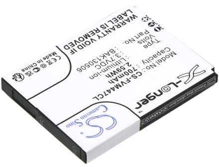 CS-FVM447CL Akku 700mAh Kompatibel mit [FRITZFON] AVM 2000, AVM 2446, C4, C4 Mobilteil, C5, C5 Mobilteil, M2, M2 MT-F, MT-F 2000, 2446 Ersetzt 312BAT006, 312BAT016, BAK130506, EAC62339101, NL523446LG