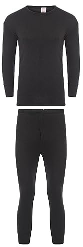 Heatwave Children's Thermal Long Sleeve Top & Pants Set, Warm Winter Underwear, Charcoal, 12/13 Years