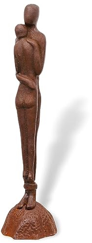 Skulptur Statue Figur Liebespaar Liebe Paar Hochzeit Eisen Garten 67cm (e)