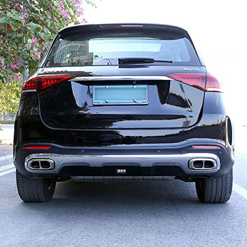DIYUCAR Para MB Benz GLE 350 GLE 450 GLC GLS W167 X253 X167 2020 2021 silenciador de acero inoxidable tubo de escape cubierta de la cola del ajuste del coche Accesorios exteriores