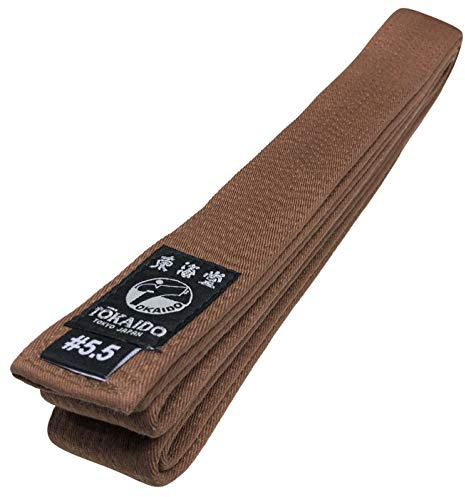 Tokaido Karategürtel braun | Braungurt Karate Gürtel aus Baumwolle | Verschiedene Längen