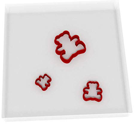 Mini/Tiny Teddy Bear Set of 3 Value Fondant Cutter 1.5CM + 2CM + 3CM
