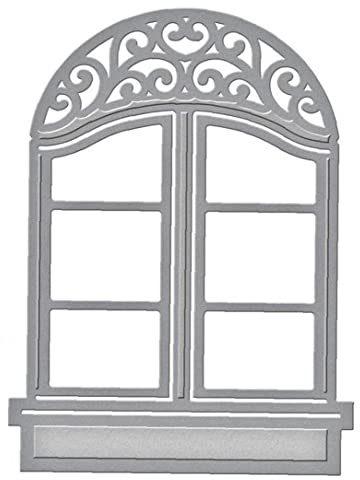 Ayrsjcl Plantillas Marco Ventana Troquel Corte Metal para Scrapbooking Grabado En Relieve Tarjetas Papel para Álbum Decorativo