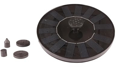 Solar Springbrunnen Outdoor Ø 16 cm x 3,5 cm schwarz - GPC - Fountains Lumineo