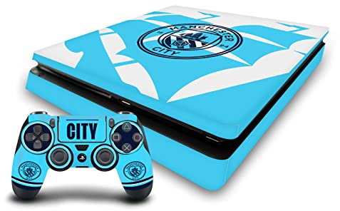 Head Case Designs Officially Licensed Manchester City Man City FC Badge Ship Logo Art Vinyl Sticker Gaming Skin Decal Compatible With Sony PlayStation 4 PS4 Slim Console and DualShock 4 Controller