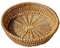 CYJXL Hand-Woven Wicker Food Serving Basket for Bread, Fruit, Vegetable - Gift Basket 25 x 6cm