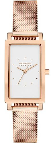 Skagen Hagen Damenuhr, Quarz-Dreizeigerwerk mit Edelstahl- oder Lederarmband