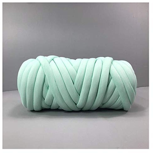 Armstrickgarn 1000g super dicke klobige Garn Baumwollrohrgarn Alternative DIY sperrige Arm Strick-Decke Hand Strick-Spin-Garn Handstrickgarne (Color : Mint)