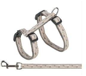 Trixie Kattentuig Met Riem Grijs / Roze-27-45 CM/13 MM 120 CM