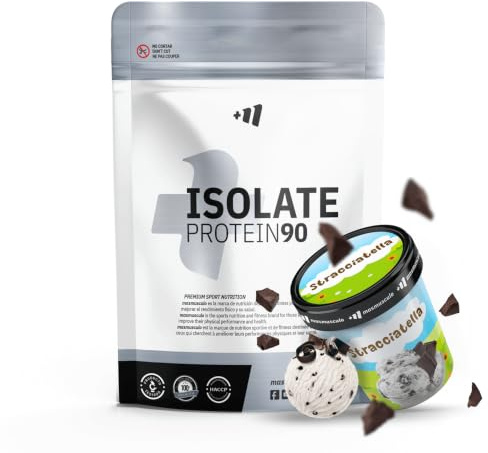 MM Supplements - Proteine ​​Isolate 90 CFM - 1 Kg - Proteine ​​Whey - Maggiore Purezza - Ideale per Perdere Peso - Agitare per Aumentare Massa Muscolare - Recupero Muscolare - Gusto Stracciatella