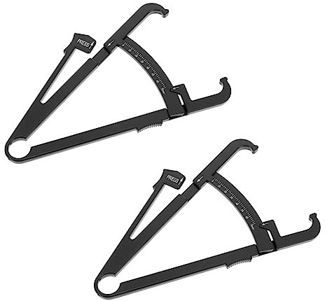 Mobestech 6pièces Calibre De Graisse Dispositif De Mesure Cutané Pour Hommes Et Femmes Précision Pour Évaluer Le Pourcentage De Graisse Corporelle