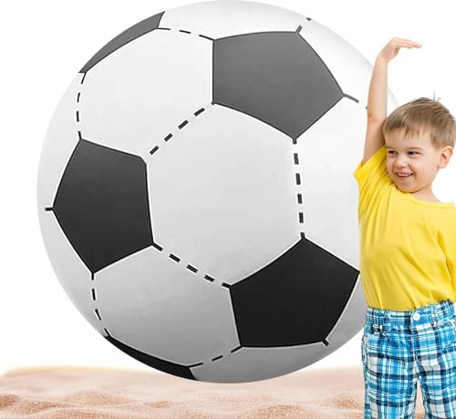 Balón De Fútbol Inflable De Playa, Pelotas De Playa Gigantes Inflables, Balón De Fútbol Inflable Grande, Juguetes Inflables Para Piscina De Fútbol, Pelota Deportiva Grande Para Piscina Jardín Césped
